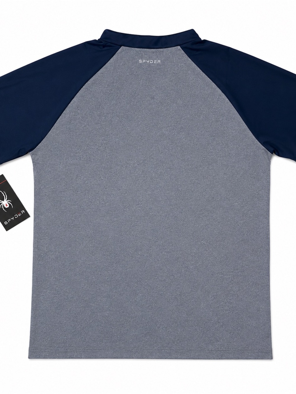 Spyder Women’s Grey & Navy Light Golf Shirt - Picture 2 of 4